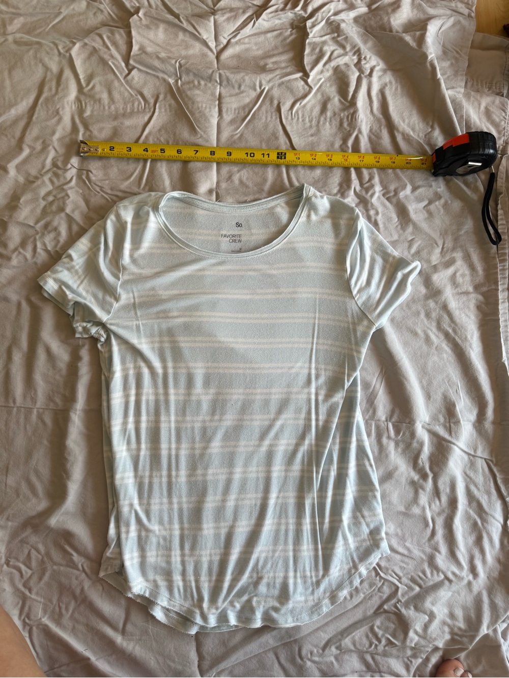 So Favorite Crew Blue And White Striped Top Size M